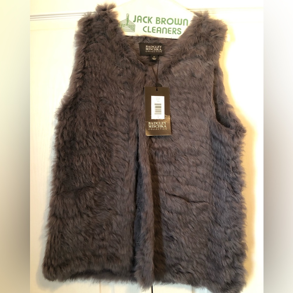 Badgley Mischka fur vest